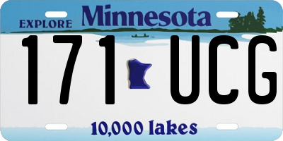 MN license plate 171UCG