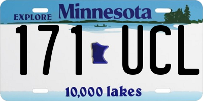 MN license plate 171UCL