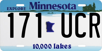 MN license plate 171UCR