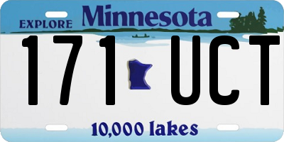 MN license plate 171UCT