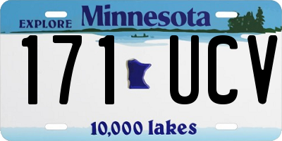 MN license plate 171UCV