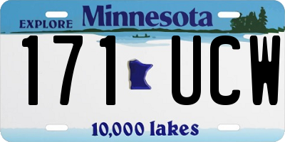 MN license plate 171UCW