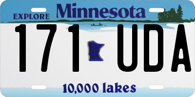 MN license plate 171UDA