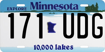 MN license plate 171UDG