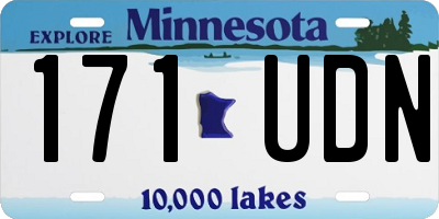 MN license plate 171UDN