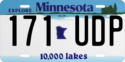 MN license plate 171UDP