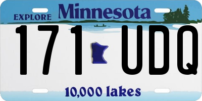 MN license plate 171UDQ
