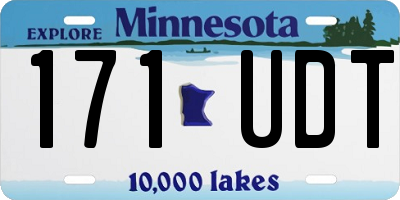 MN license plate 171UDT