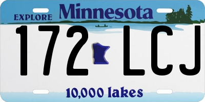 MN license plate 172LCJ