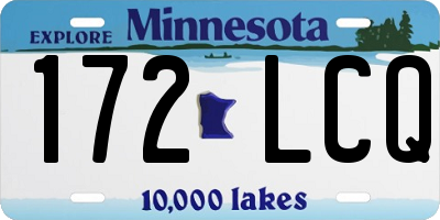 MN license plate 172LCQ