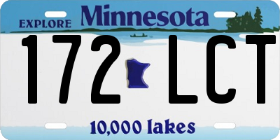 MN license plate 172LCT