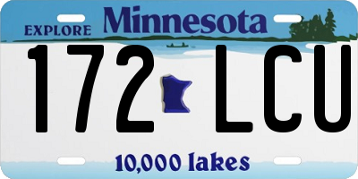 MN license plate 172LCU