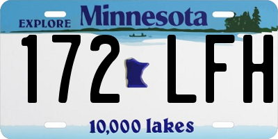MN license plate 172LFH