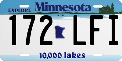MN license plate 172LFI