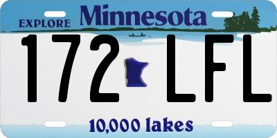 MN license plate 172LFL
