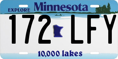 MN license plate 172LFY
