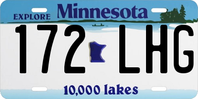 MN license plate 172LHG