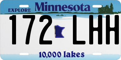 MN license plate 172LHH