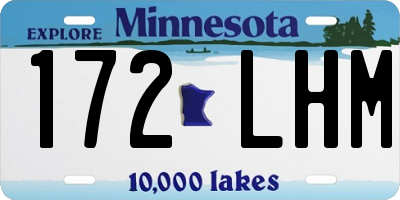 MN license plate 172LHM