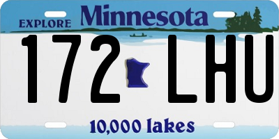 MN license plate 172LHU