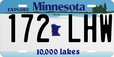 MN license plate 172LHW