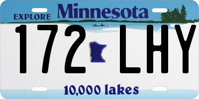 MN license plate 172LHY