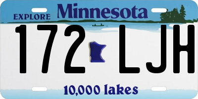 MN license plate 172LJH