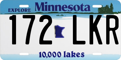 MN license plate 172LKR