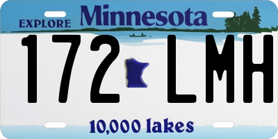 MN license plate 172LMH