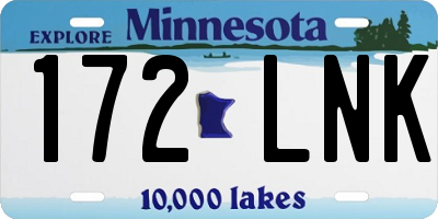 MN license plate 172LNK
