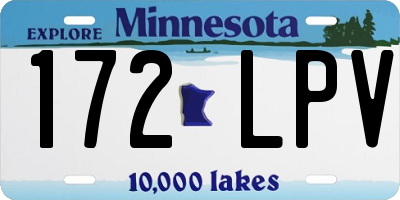 MN license plate 172LPV