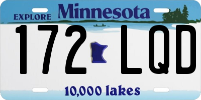 MN license plate 172LQD
