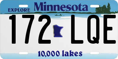 MN license plate 172LQE