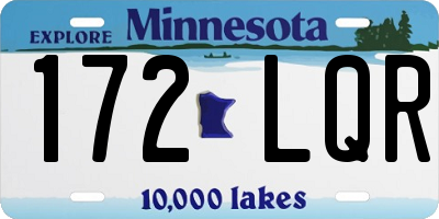 MN license plate 172LQR