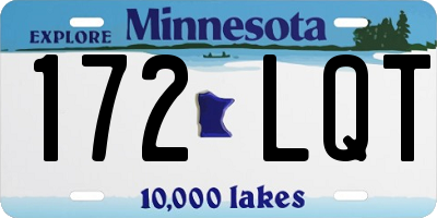 MN license plate 172LQT