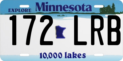 MN license plate 172LRB