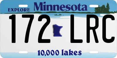 MN license plate 172LRC