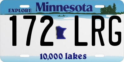 MN license plate 172LRG
