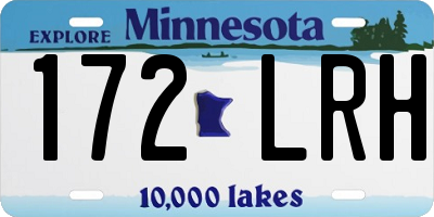 MN license plate 172LRH