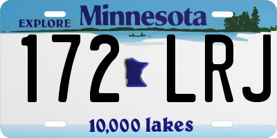 MN license plate 172LRJ