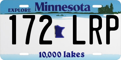 MN license plate 172LRP
