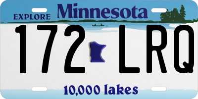 MN license plate 172LRQ
