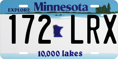 MN license plate 172LRX