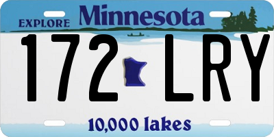 MN license plate 172LRY
