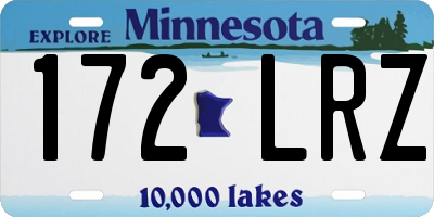 MN license plate 172LRZ