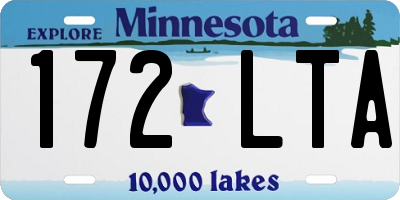 MN license plate 172LTA