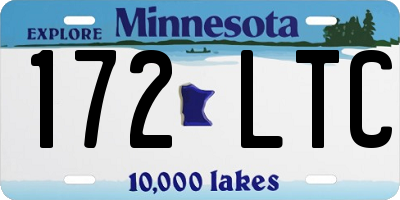 MN license plate 172LTC