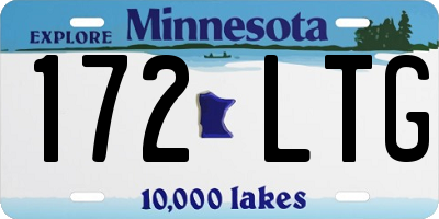 MN license plate 172LTG