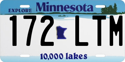 MN license plate 172LTM