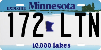 MN license plate 172LTN